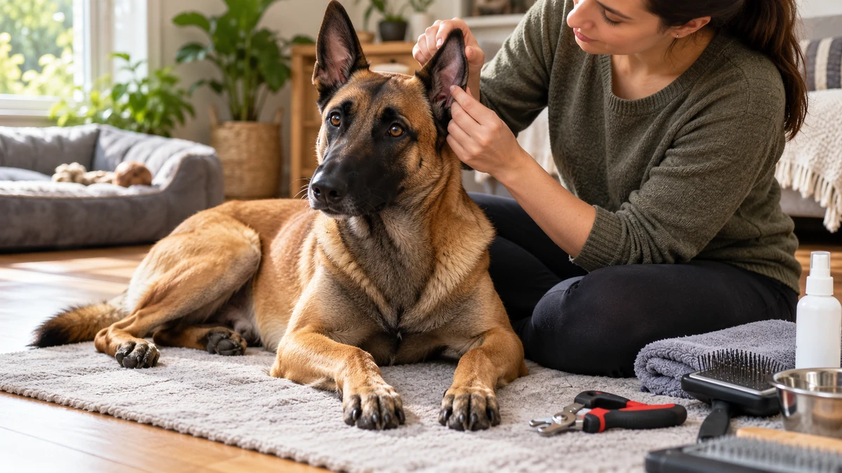 Belçika Kurdu köpek — bakım ve tımar